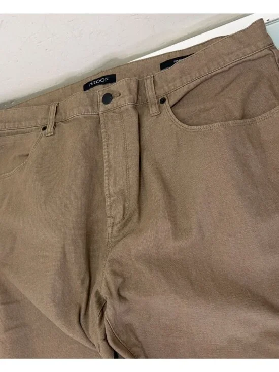 Proof Rover Pants Mens 38X34 Straight Canvas Jeans Brown Hiking Work Huckberry - Picture 12 of 13